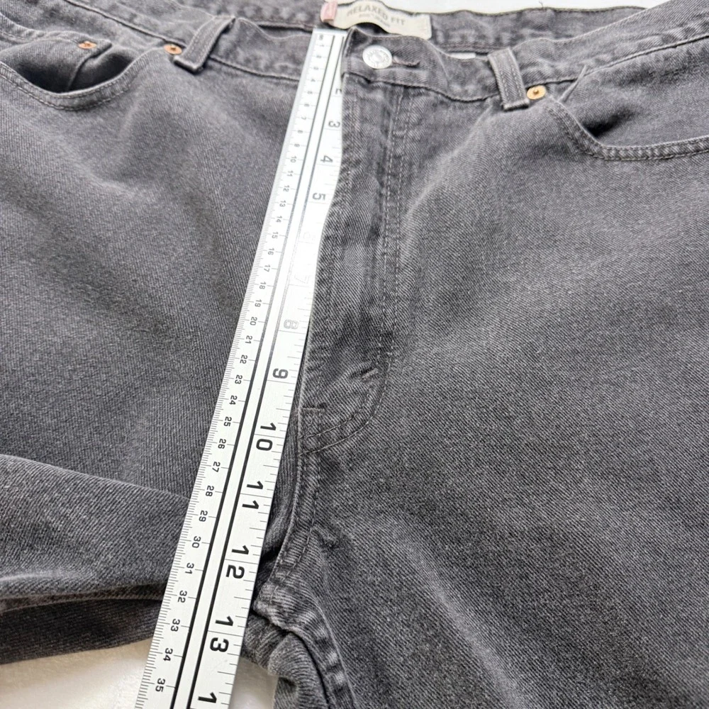 Levi's Jeans 550 Relaxed Fit‎ Black Tapered Leg Denim W38 L30